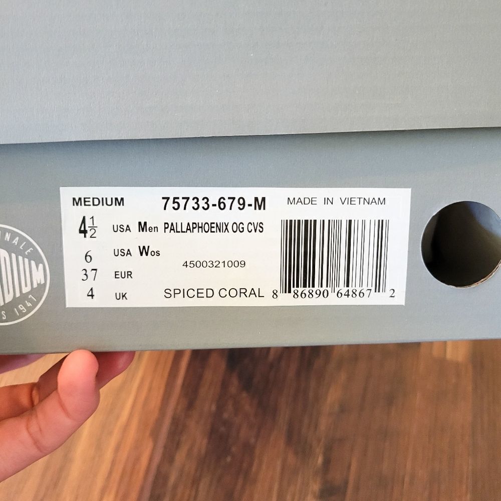 Palladium Pallapheonix OG Spiced Coral Low-Top Sneaker - Picture 5 of 6